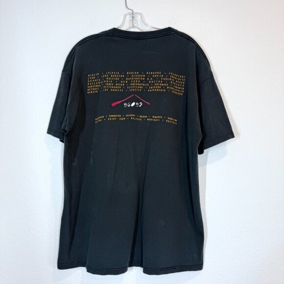 VTG 1996 Neil Young and Crazy Horse Tour T-Shirt XL Black Nice Man Rock Band - Picture 2 of 10